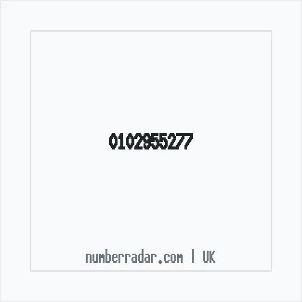 Reverse number check for +44 102955277 — who called me?