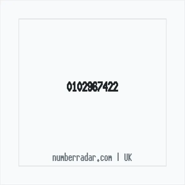 Reverse number check for +44 102967422 — who called me?