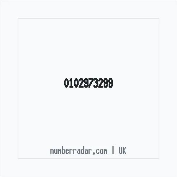 Reverse number check for +44 102973299 — who called me?