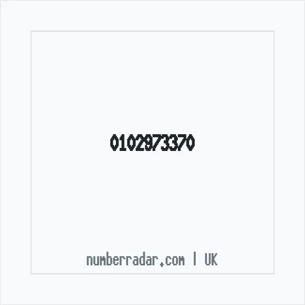 Reverse number check for +44 102973370 — who called me?