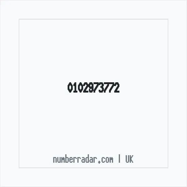 Reverse number check for +44 102973772 — who called me?