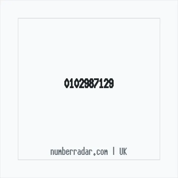 Reverse number check for +44 102987129 — who called me?