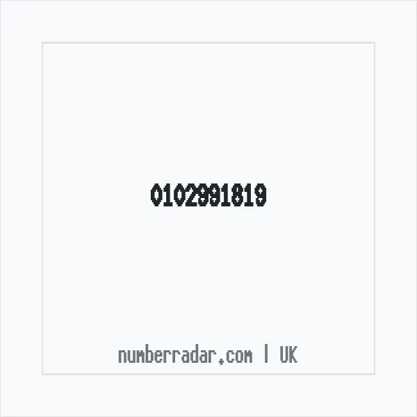 Reverse number check for +44 102991819 — who called me?