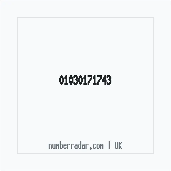 Reverse number check for +44 1030 171743 — who called me?