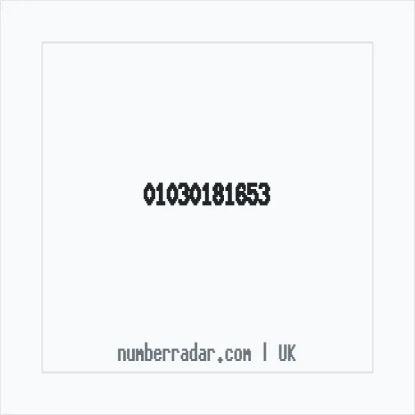 Reverse number check for +44 1030 181653 — who called me?