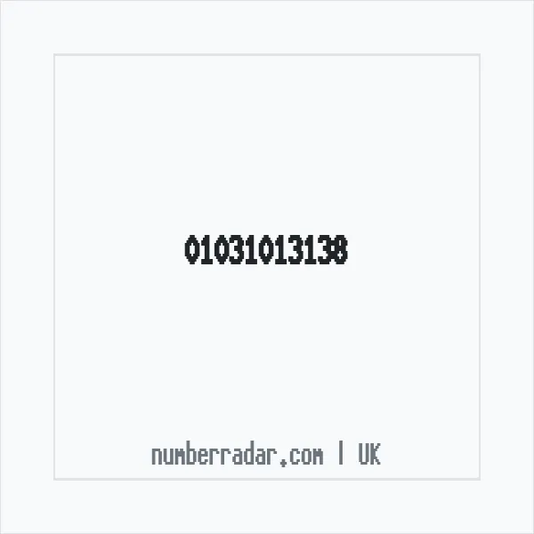 Reverse number check for +44 1031 013138 — who called me?