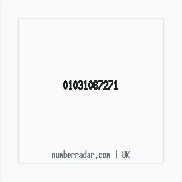 Reverse number check for +44 1031 067271 — who called me?