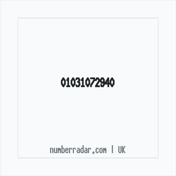Reverse number check for +44 1031 072940 — who called me?