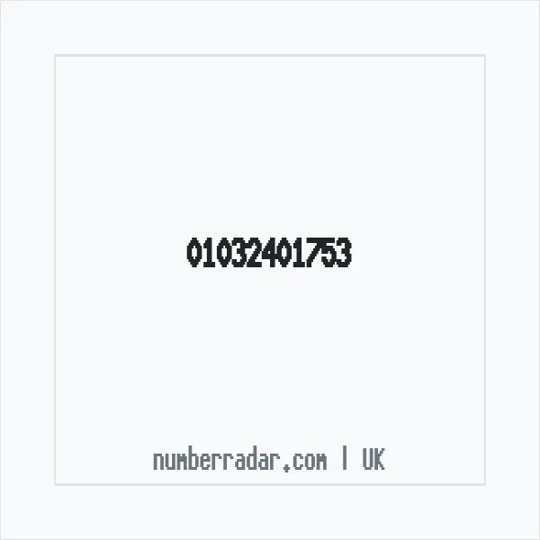 Reverse number check for +44 1032 401753 — who called me?