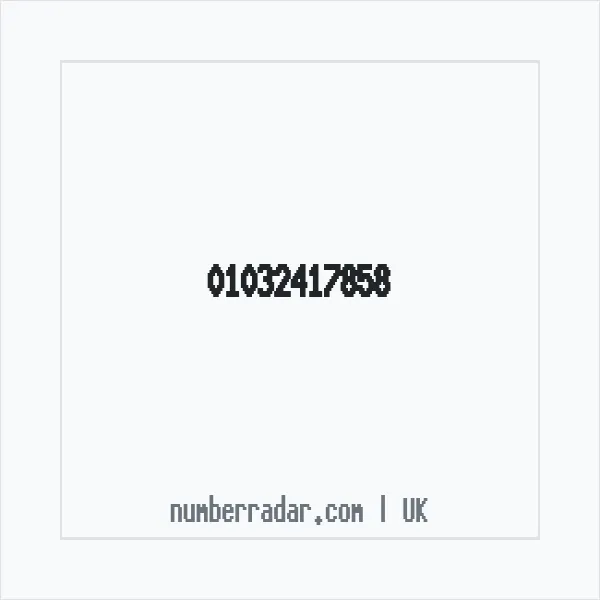 Reverse number check for +44 1032 417858 — who called me?