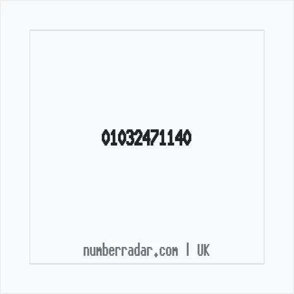 Reverse number check for +44 1032 471140 — who called me?