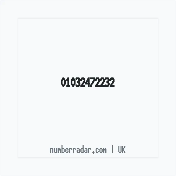 Reverse number check for +44 1032 472232 — who called me?