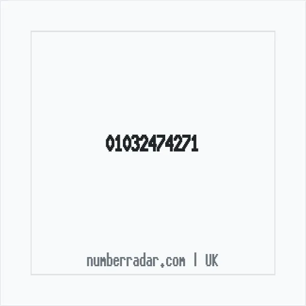 Reverse number check for +44 1032 474271 — who called me?