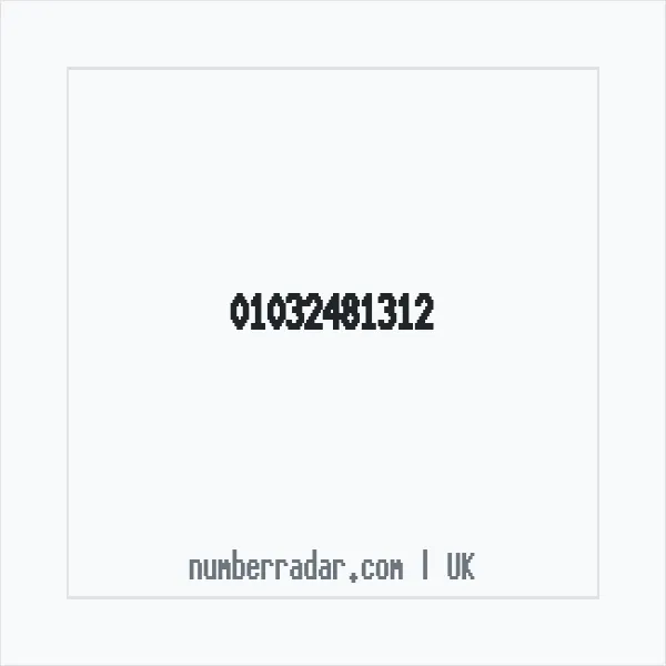 Reverse number check for +44 1032 481312 — who called me?