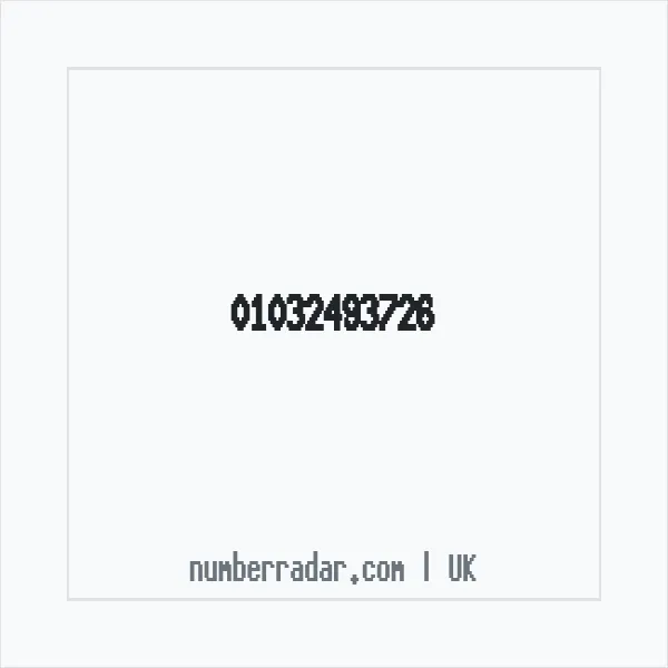 Reverse number check for +44 1032 493726 — who called me?