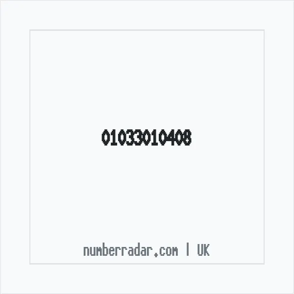 Reverse number check for +44 1033 010408 — who called me?