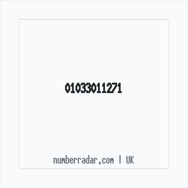 Reverse number check for +44 1033 011271 — who called me?