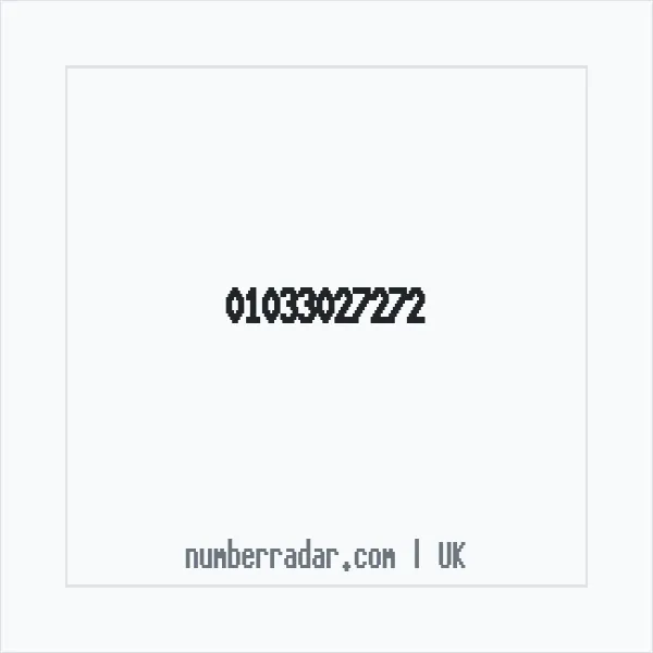 Reverse number check for +44 1033 027272 — who called me?