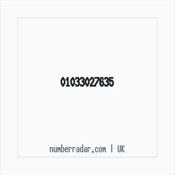 Reverse number check for +44 1033 027635 — who called me?