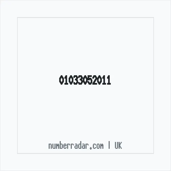 Reverse number check for +44 1033 052011 — who called me?