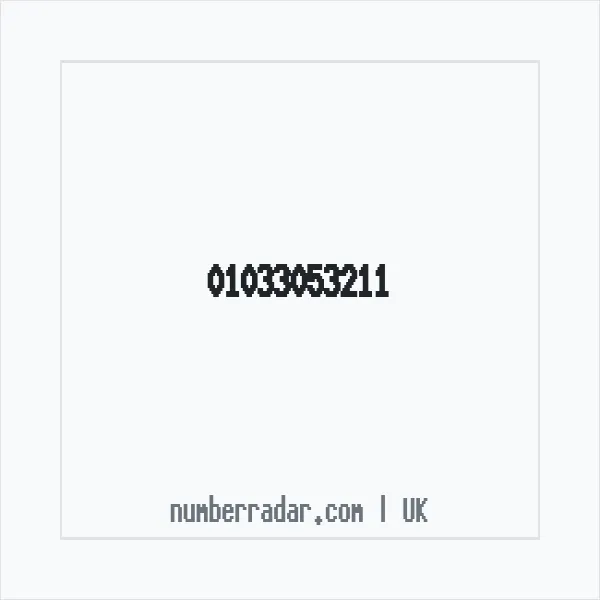 Reverse number check for +44 1033 053211 — who called me?