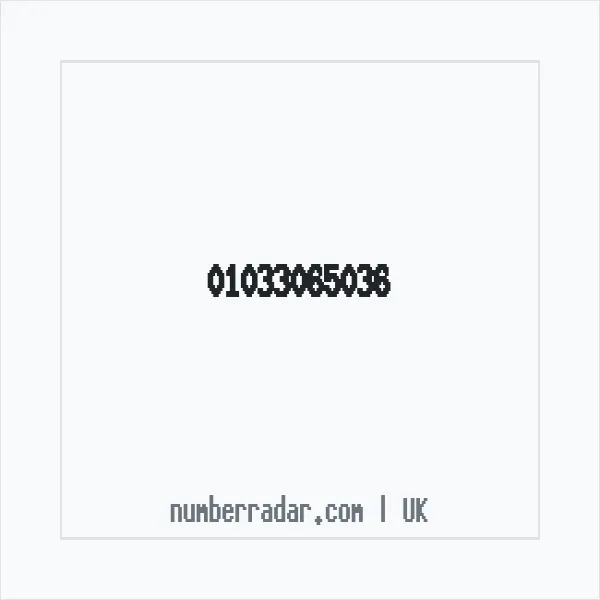 Reverse number check for +44 1033 065036 — who called me?