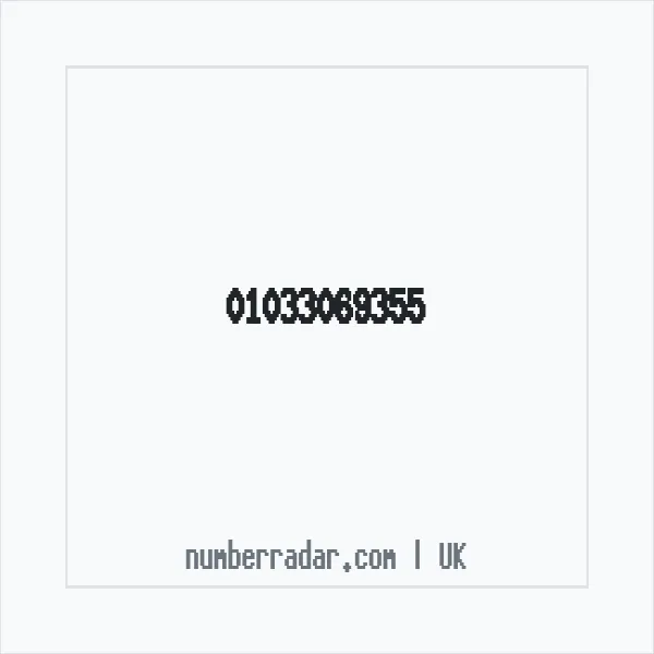 Reverse number check for +44 1033 069355 — who called me?