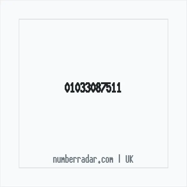 Reverse number check for +44 1033 087511 — who called me?