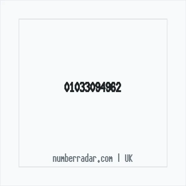 Reverse number check for +44 1033 094962 — who called me?