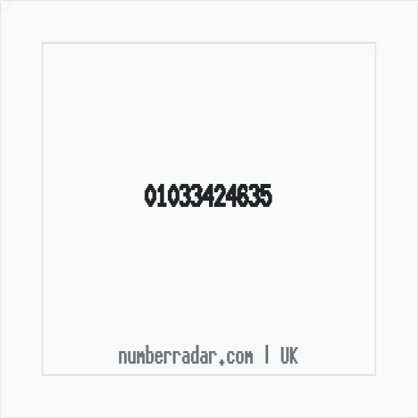 Reverse number check for +44 1033 424635 — who called me?
