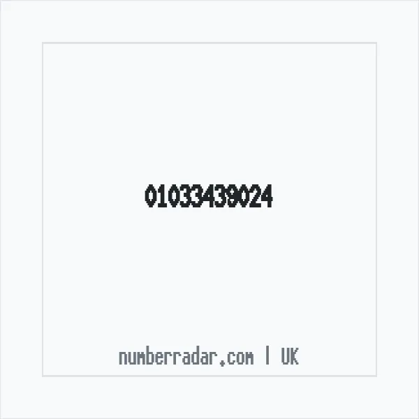 Reverse number check for +44 1033 439024 — who called me?
