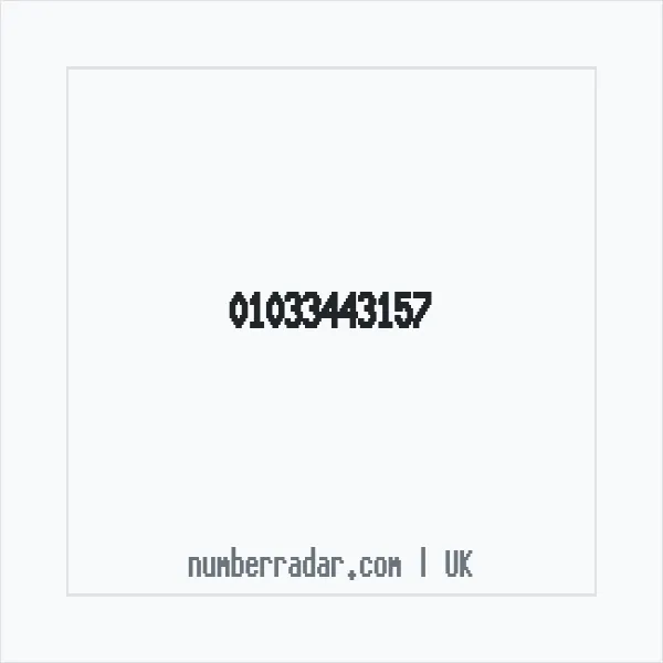 Reverse number check for +44 1033 443157 — who called me?