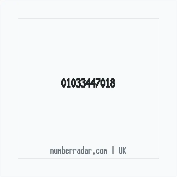 Reverse number check for +44 1033 447018 — who called me?