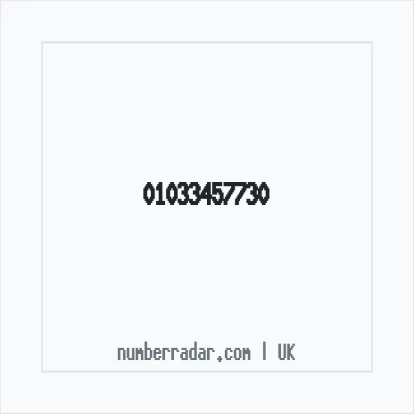 Reverse number check for +44 1033 457730 — who called me?