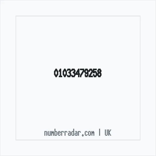 Reverse number check for +44 1033 479258 — who called me?