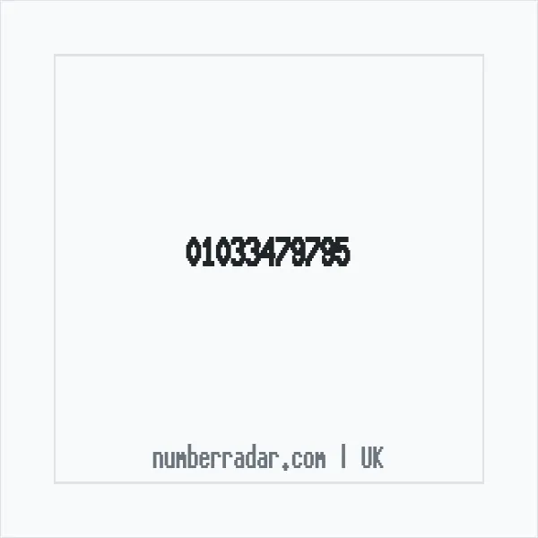 Reverse number check for +44 1033 479795 — who called me?