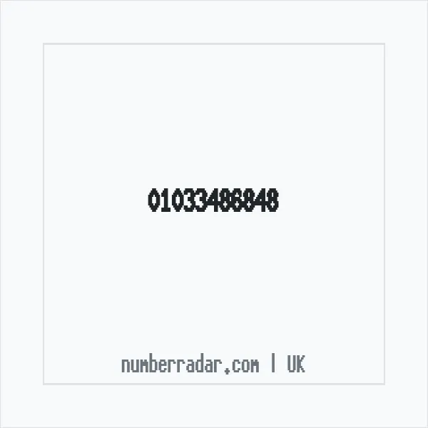 Reverse number check for +44 1033 486848 — who called me?