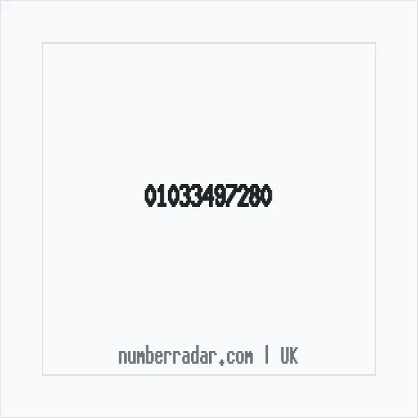 Reverse number check for +44 1033 497280 — who called me?