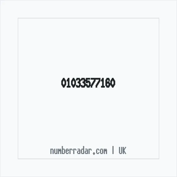 Reverse number check for +44 1033 577160 — who called me?