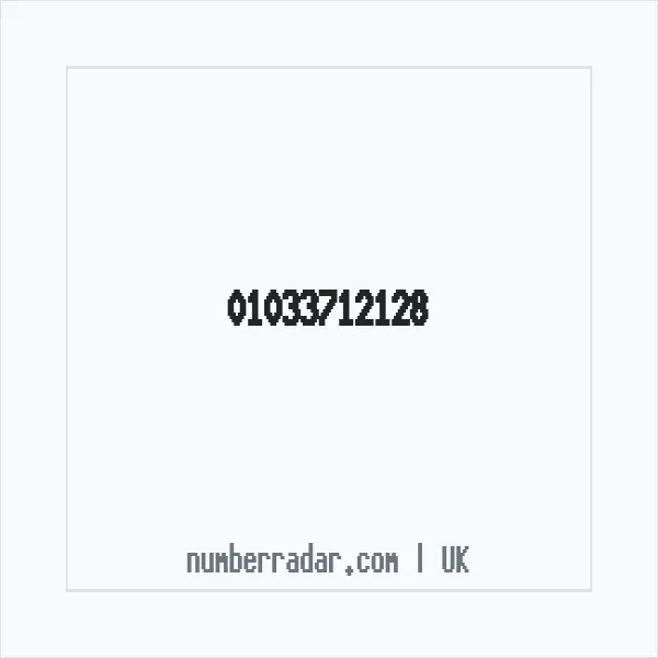 Reverse number check for +44 1033 712128 — who called me?