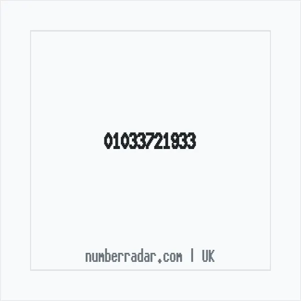 Reverse number check for +44 1033 721933 — who called me?