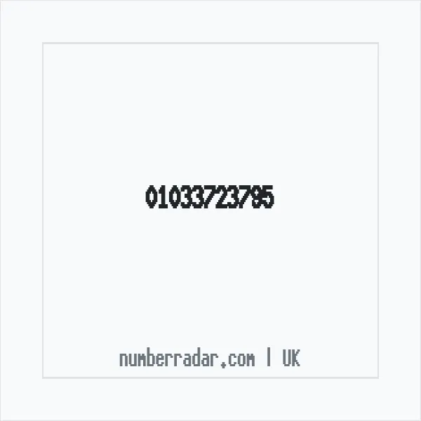 Reverse number check for +44 1033 723795 — who called me?
