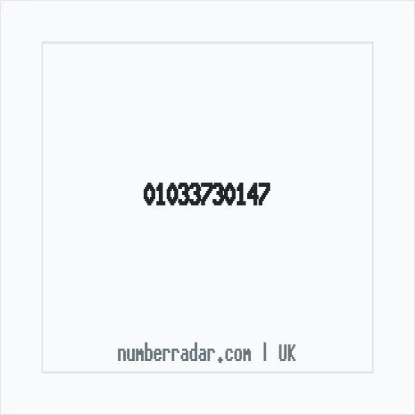 Reverse number check for +44 1033 730147 — who called me?