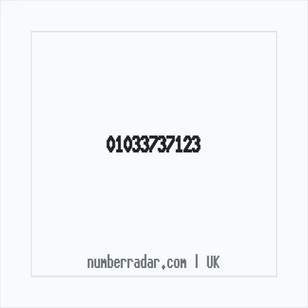 Reverse number check for +44 1033 737123 — who called me?