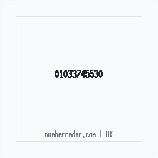 Reverse number check for +44 1033 745530 — who called me?