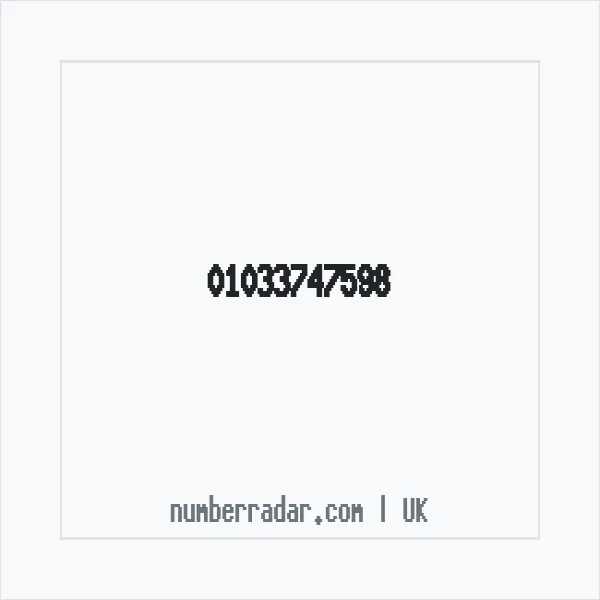 Reverse number check for +44 1033 747598 — who called me?