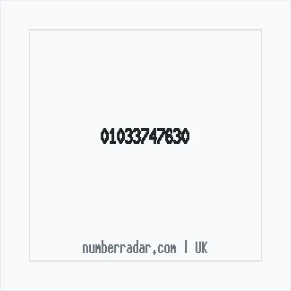 Reverse number check for +44 1033 747630 — who called me?