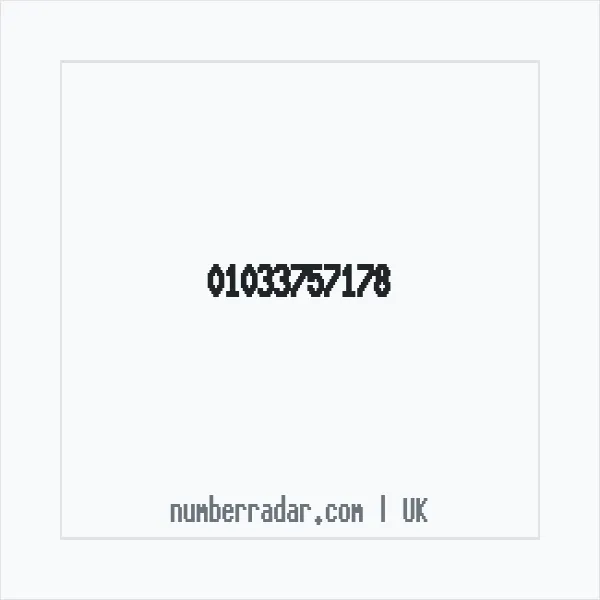 Reverse number check for +44 1033 757178 — who called me?