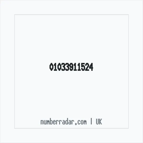 Reverse number check for +44 1033 911524 — who called me?