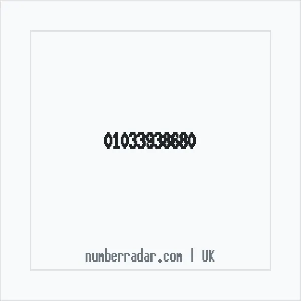 Reverse number check for +44 1033 938680 — who called me?